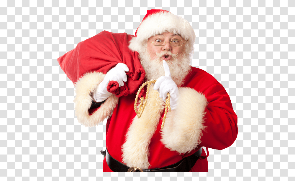 Santa Claus, Holiday, Costume, Face, Person Transparent Png