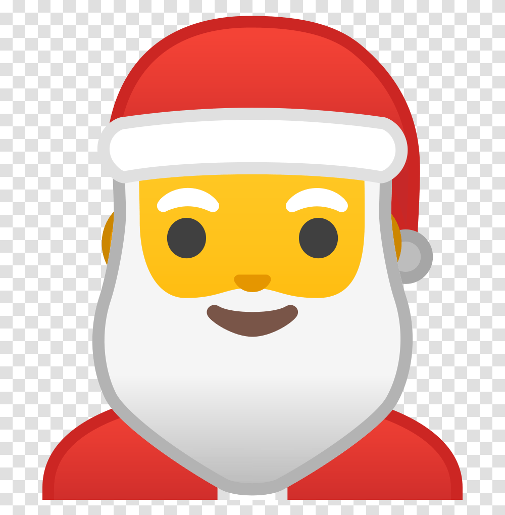 Santa Claus Icon Emoji Nikolaus, Face, Plant, Label Transparent Png