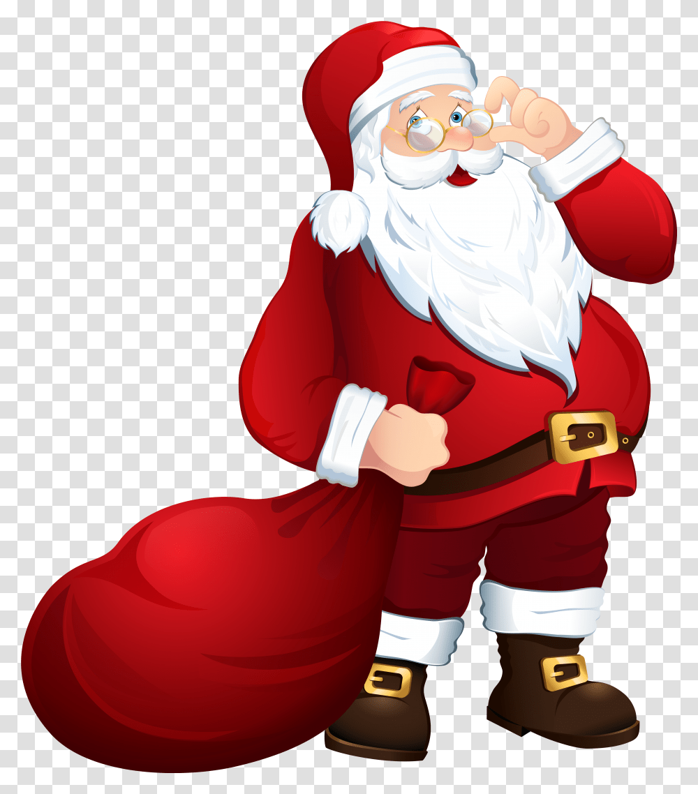 Santa Claus Image With Background Santa Claus, Person, Human, Performer, Costume Transparent Png