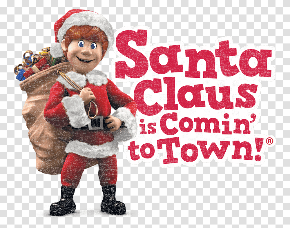 Santa Claus Is Comin To Town Background, Doll, Toy, Person, Human Transparent Png