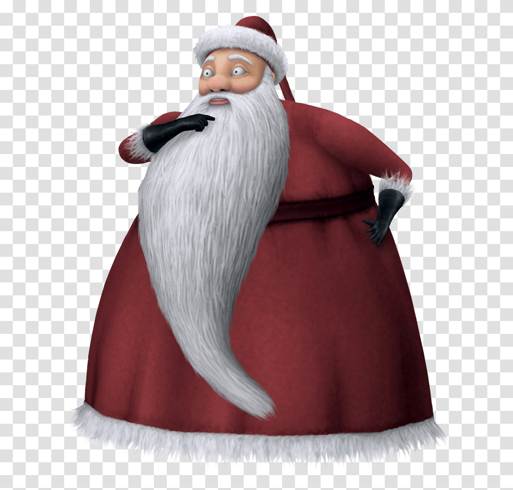 Santa Claus Kingdom Hearts Wiki The Kingdom Hearts Santa Claus From Nightmare Before Christmas, Clothing, Bird, Animal, Person Transparent Png