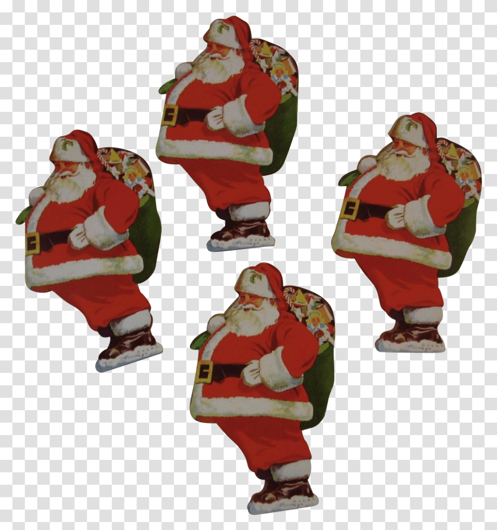 Santa Claus, Person, Figurine, Fireman Transparent Png