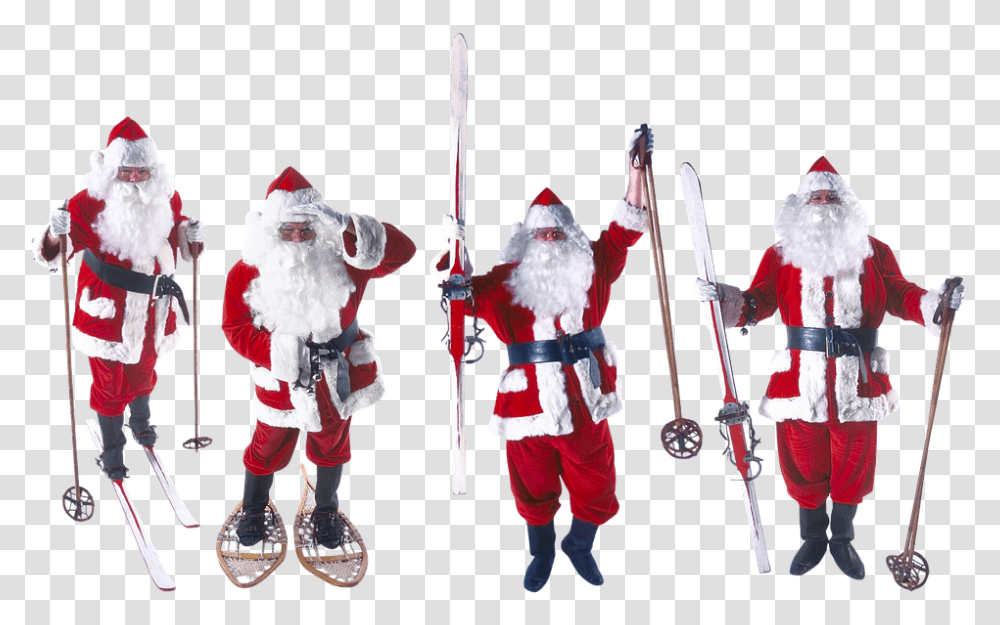 Santa Claus, Person, Human, Knight, Costume Transparent Png