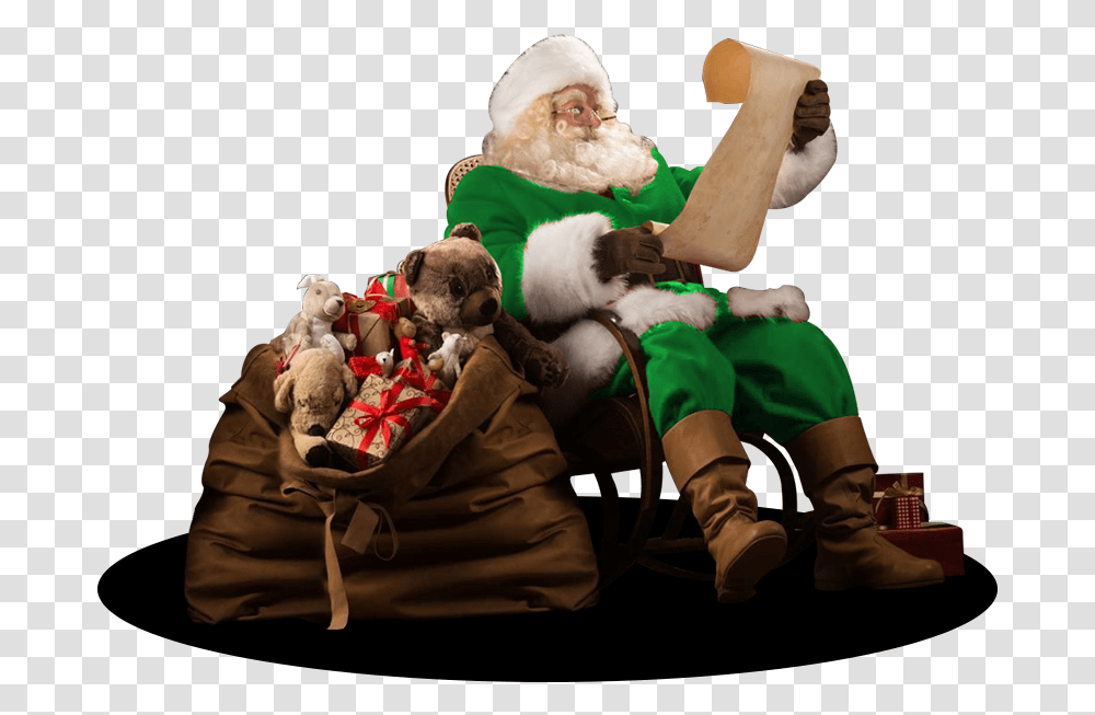 Santa Claus, Person, Teddy Bear, Toy, People Transparent Png
