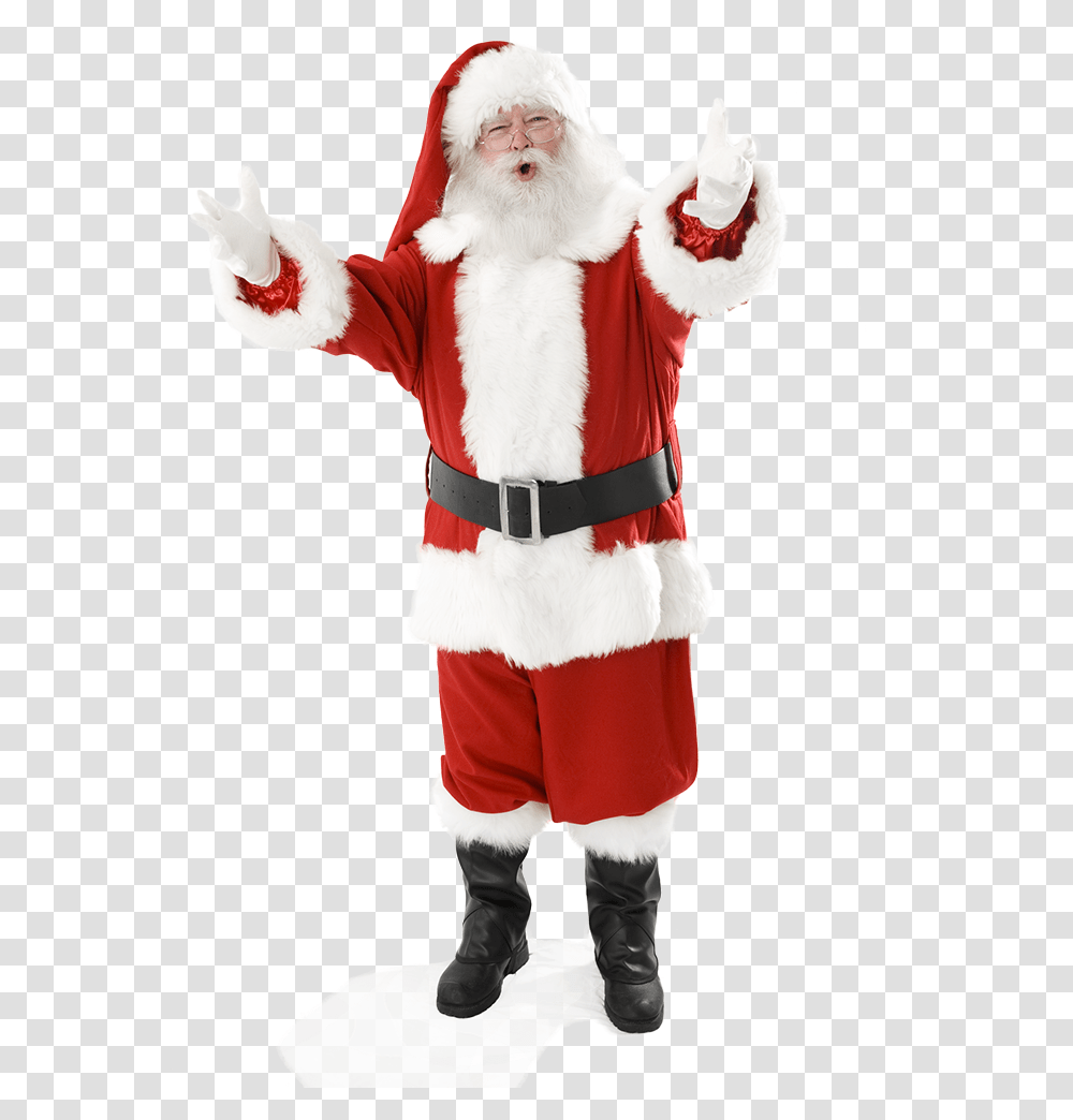 Santa Claus Real, Costume, Mascot, Person, Human Transparent Png