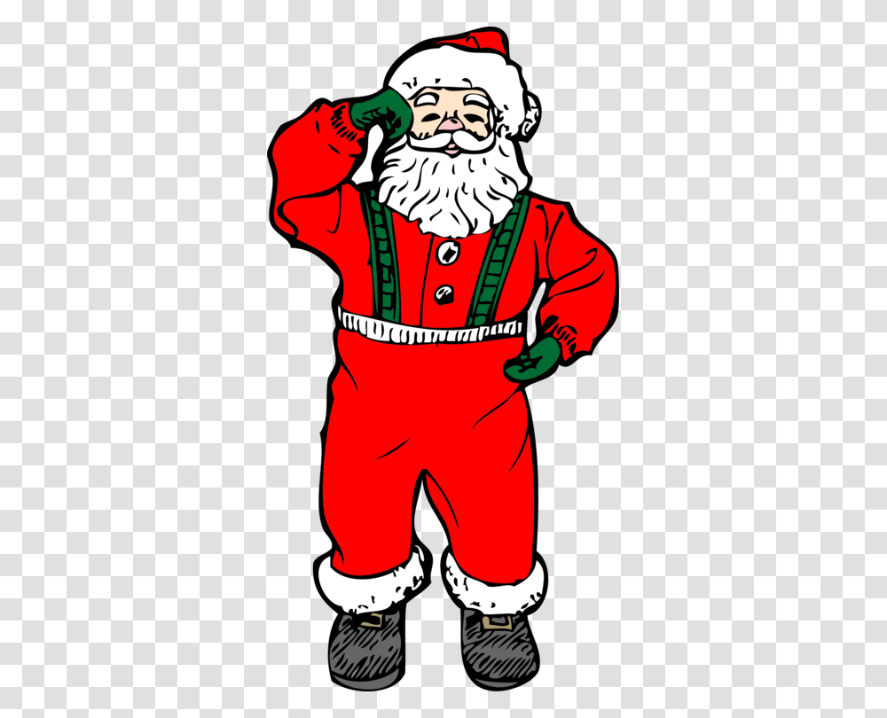 Santa Claus Reindeer Christmas Tree Father Christmas Free, Person, Human, Performer, Costume Transparent Png