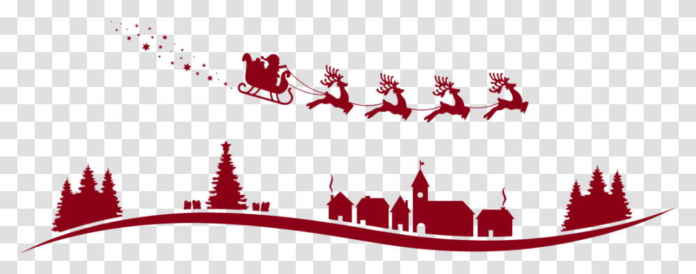 Santa Claus Reindeer Sled Vector Graphics Christmas Santa Claus Reindeer Flying Vector Transparent Png