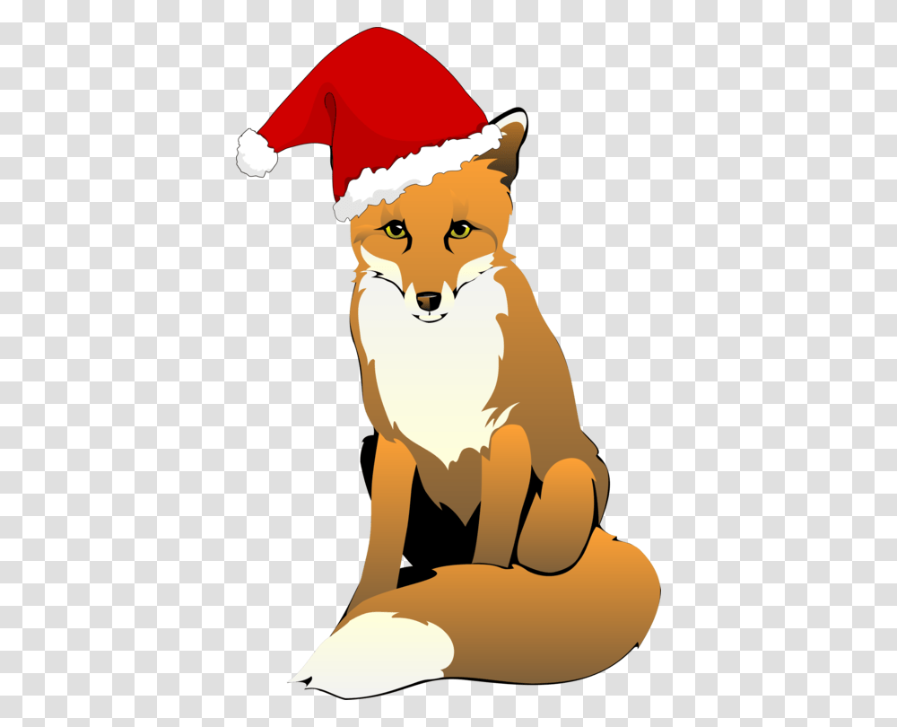 Santa Claus Santa Suit Christmas Day Hat Fox, Red Fox, Canine, Wildlife, Mammal Transparent Png