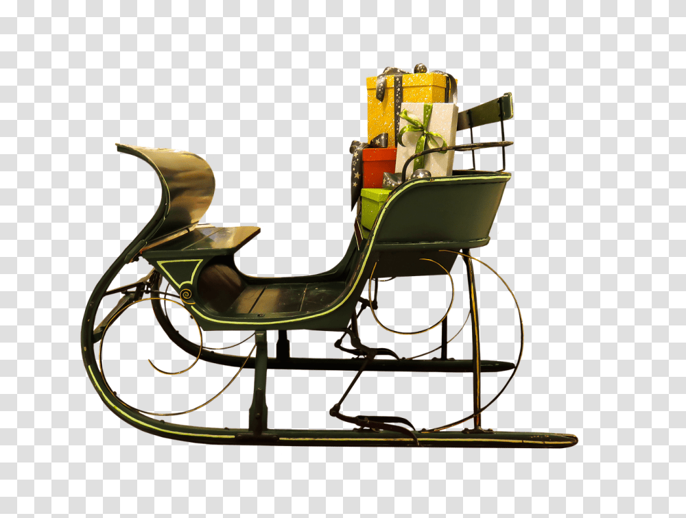 Santa Claus Skinny Version Dancing, Vehicle, Transportation, Sled, Chair Transparent Png