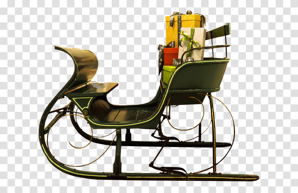 Santa Claus Sleigh Christmas Day, Vehicle, Transportation, Carriage, Wagon Transparent Png