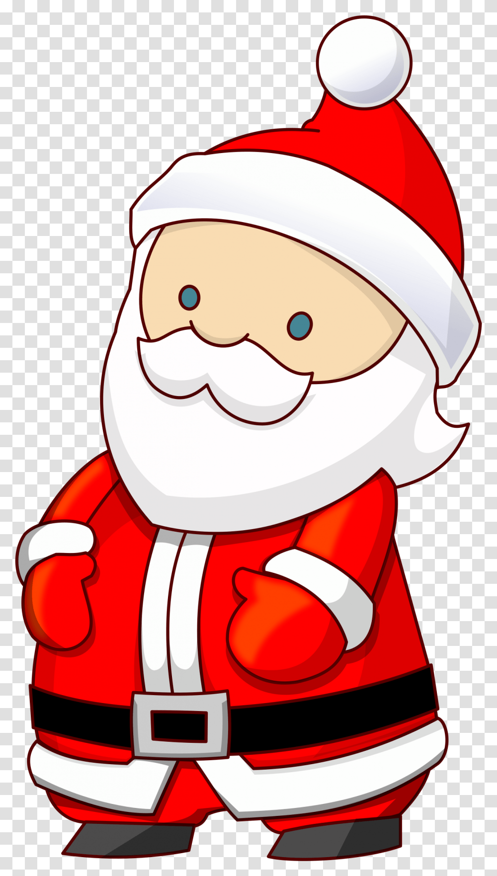 Santa Claus Small, Chef, Face, Performer Transparent Png