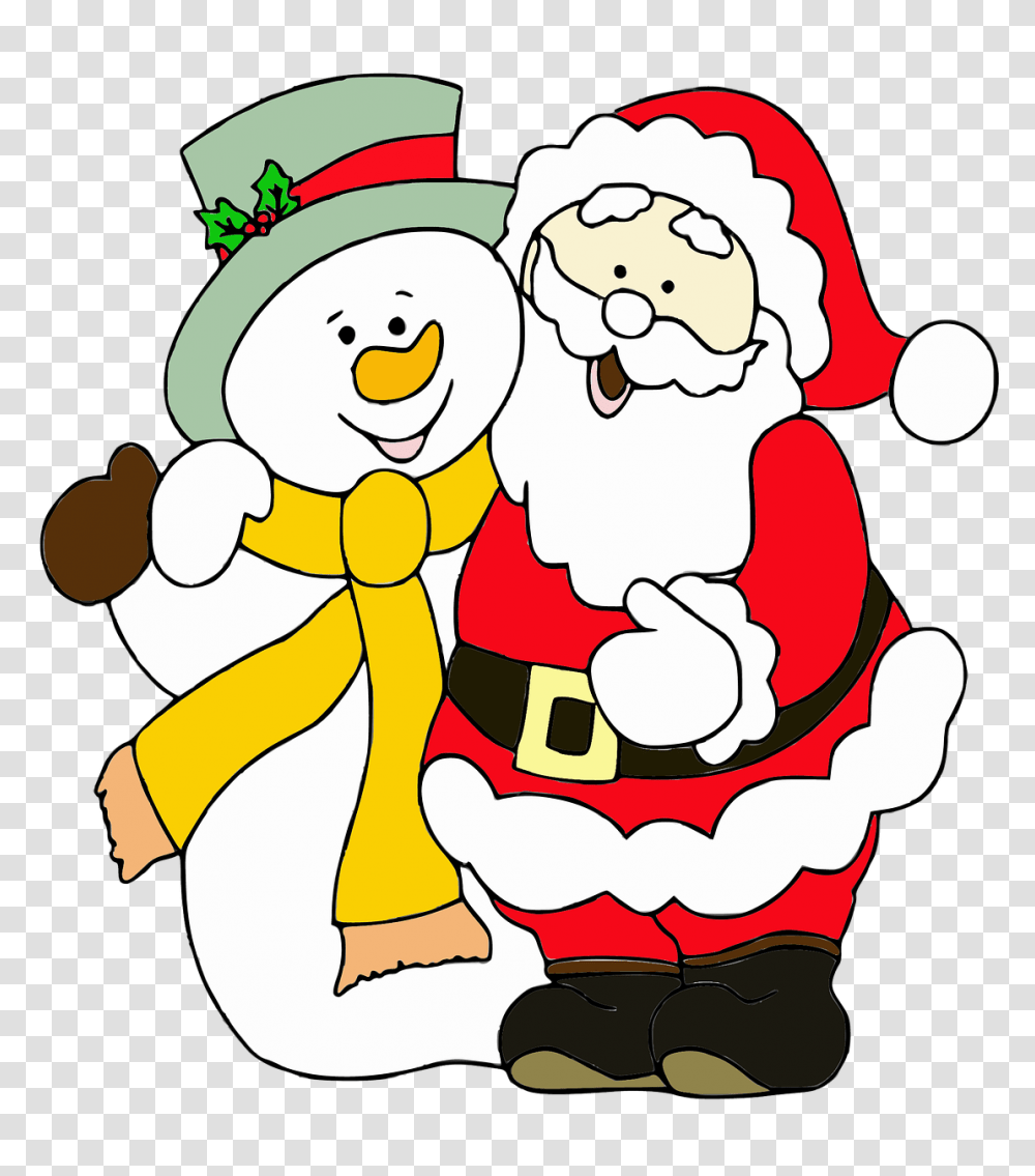 Santa Claus Snowman Merry Free Image On Pixabay Daiwa 19 Ballistic Lt, Elf, Performer Transparent Png