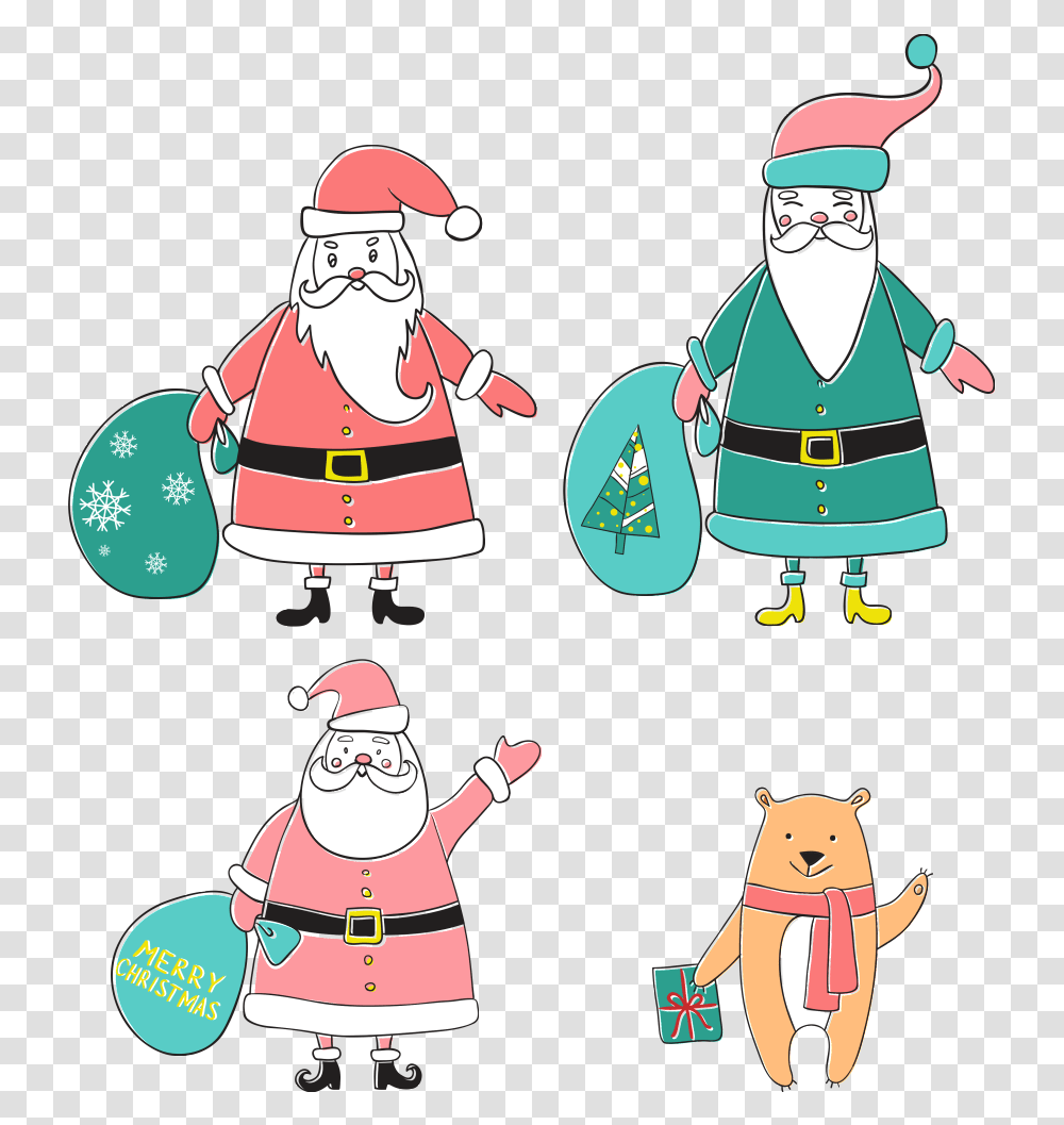 Santa Claus Vector Cartoon, Elf, Person, People Transparent Png
