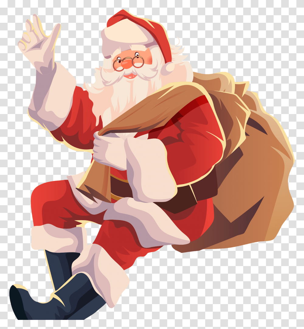 Santa Claus Vector Christmas Tree Calendario Homem Aranha 2021, Wildlife, Animal, Mammal, Person Transparent Png
