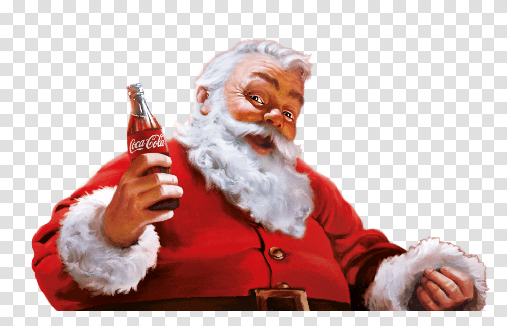Santa Claus White Claw, Soda, Beverage, Drink, Coke Transparent Png