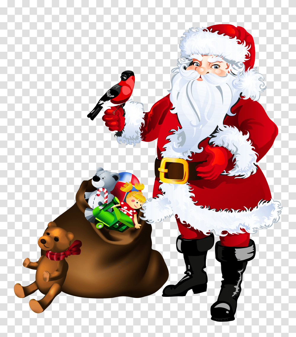 Santa Claus With Toys, Poster, Advertisement Transparent Png