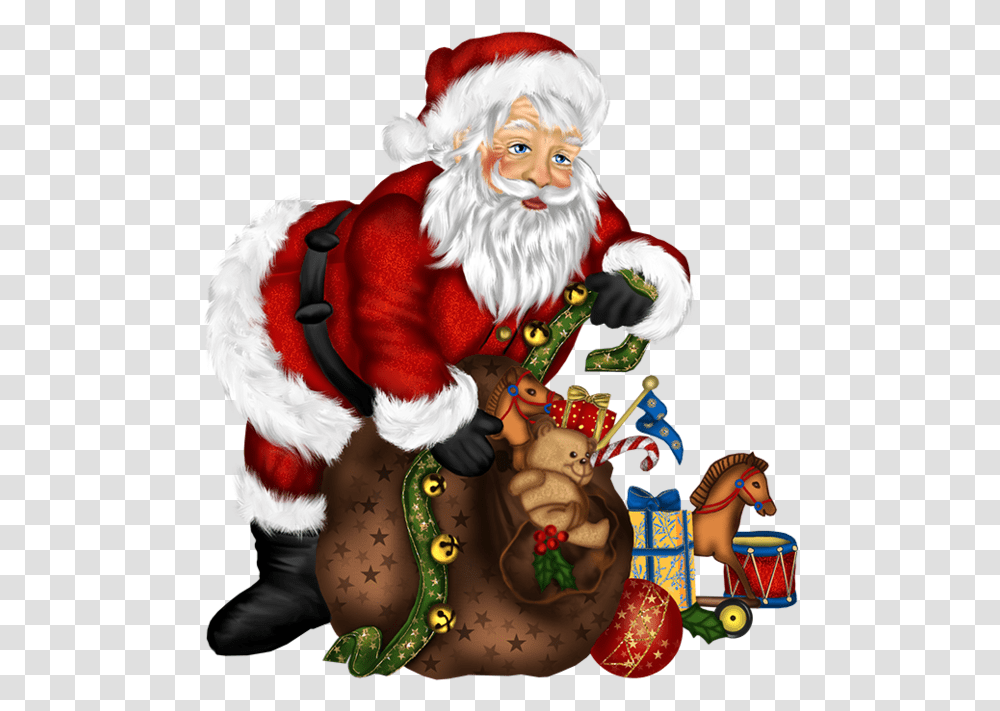 Santa Clause Clipart Merry Christmas Santa Gif, Person, Performer, Elf, Crowd Transparent Png