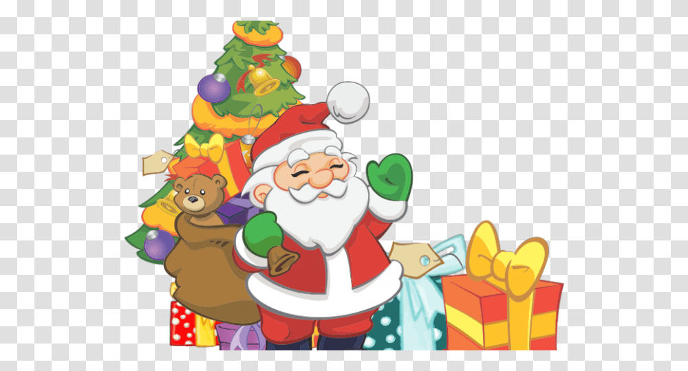 Santa Clipart Merry Christmas 2020, Tree, Plant, Elf, Performer Transparent Png