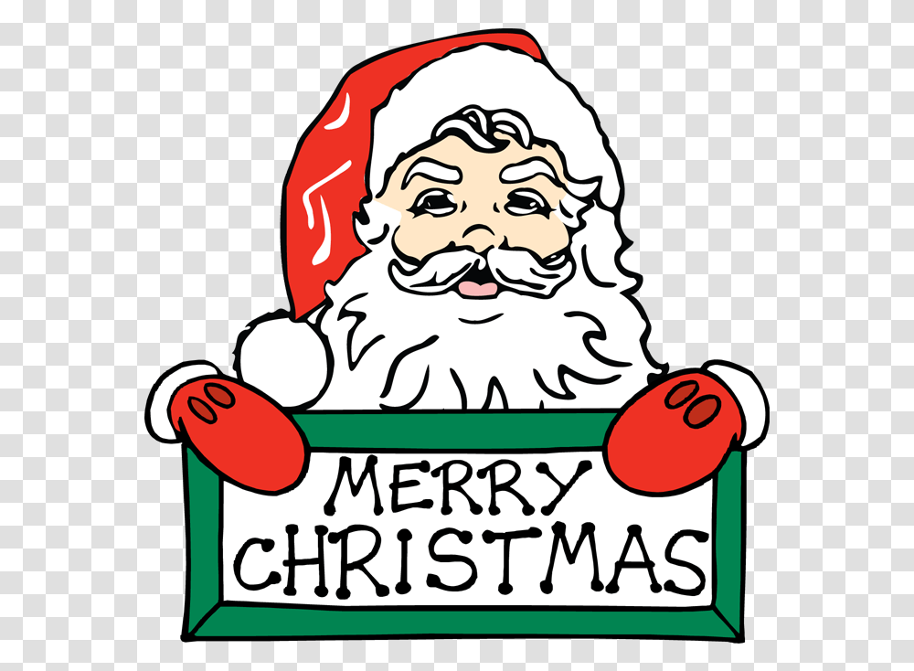 Santa Clipart Merry Christmas Christmas Day Clip Art, Text, Label, Face, Logo Transparent Png