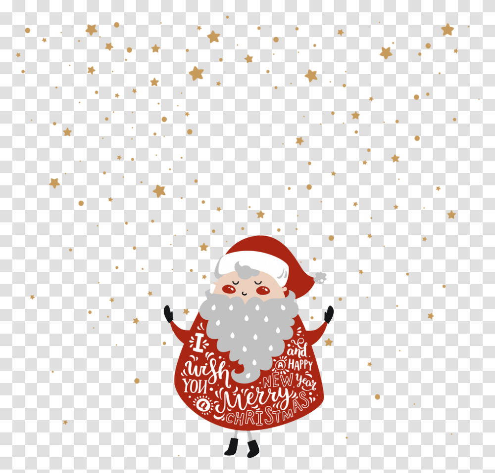 Santa Clipart Snowman Hand Drawn Santa Christmas Card, Winter, Outdoors, Nature, Paper Transparent Png