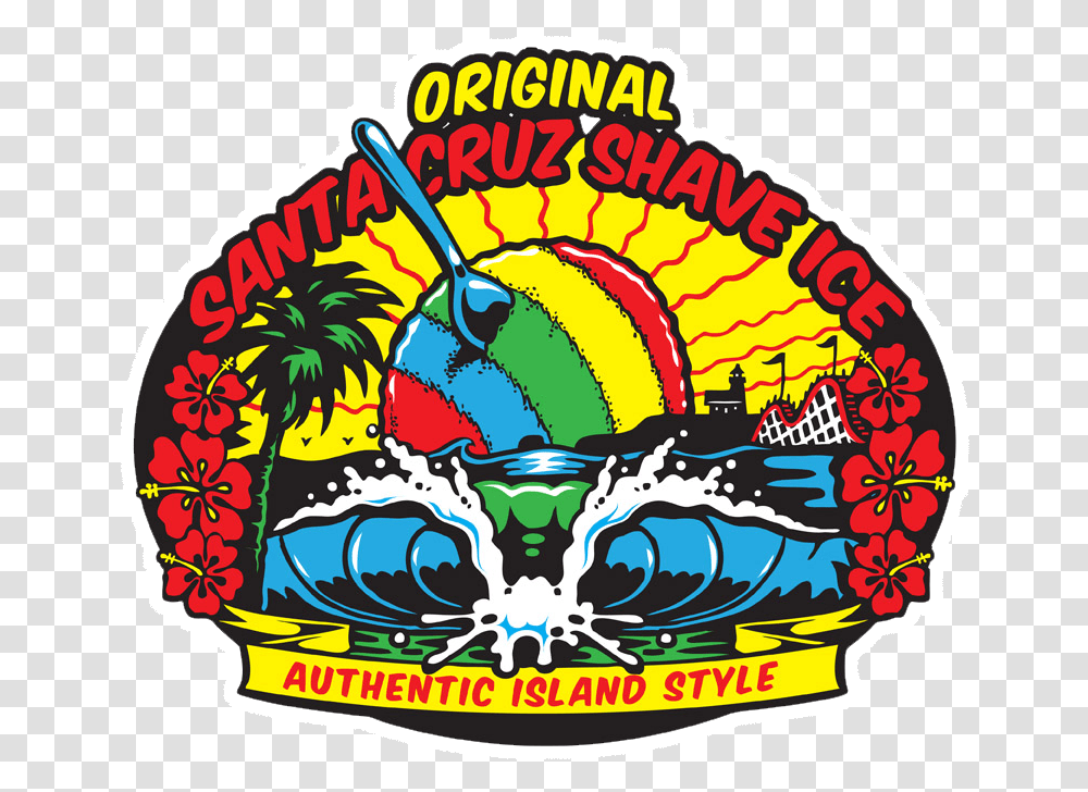 Santa Cruz Shave Ice Download Santa Cruz, Logo, Crowd, Vacation Transparent Png
