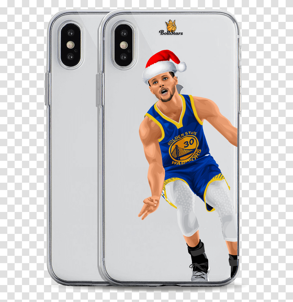 Santa Curry Samsung Galaxy A51 Lebron James Case, Person, Helmet, Clothing, Sport Transparent Png