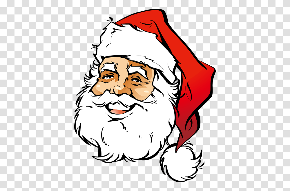 Santa Face Clip Art Look, Person, Human, Performer Transparent Png