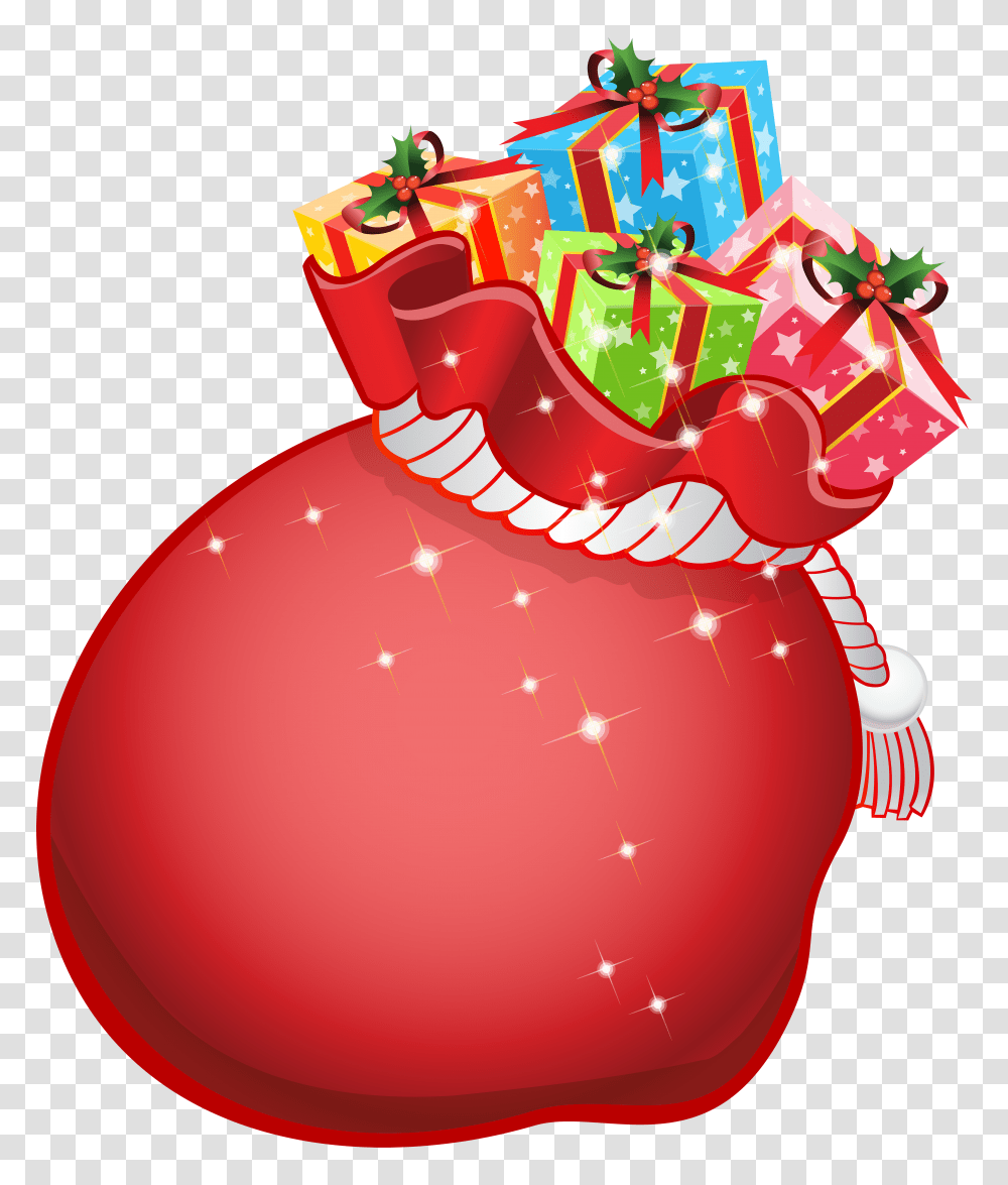 Santa Gift Bag Clipart Free Clip Art Images Transparent Png