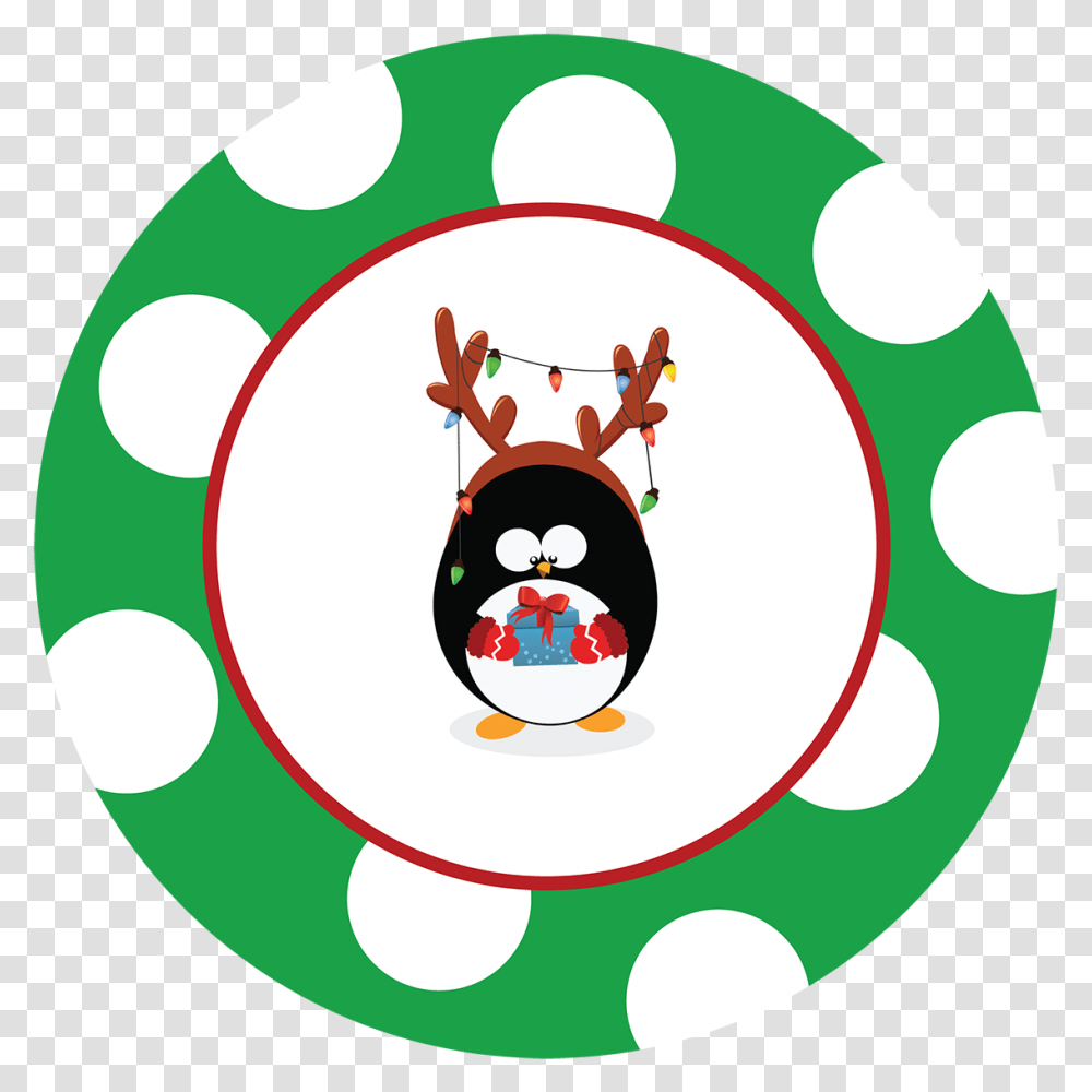 Santa Gift Tag Christmas Penguins Clip Art, Logo, Trademark Transparent Png