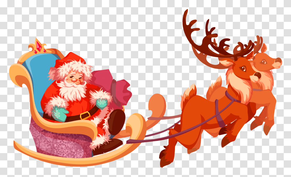 Santa, Tree, Plant Transparent Png