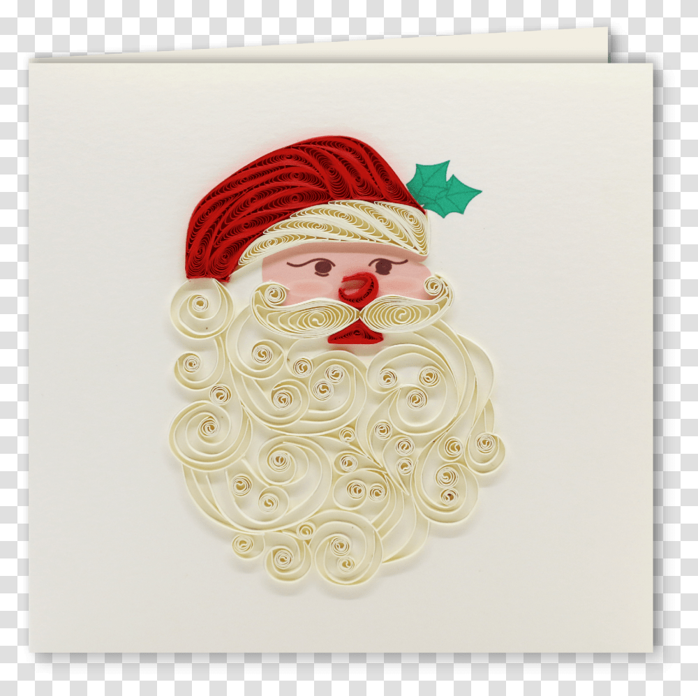 Santa Handmade Greeting Quilling Paper Craft Card Illustration, Mail, Envelope, Apparel Transparent Png
