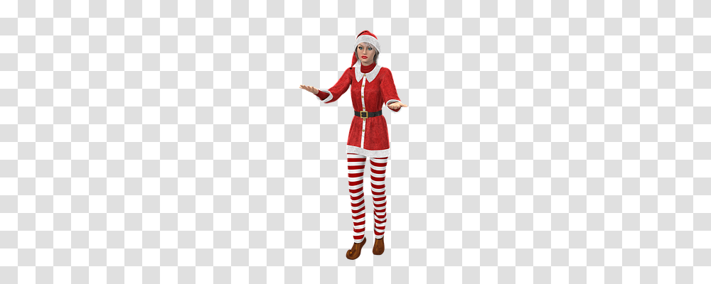 Santa Hat Person, Costume, Dress Transparent Png