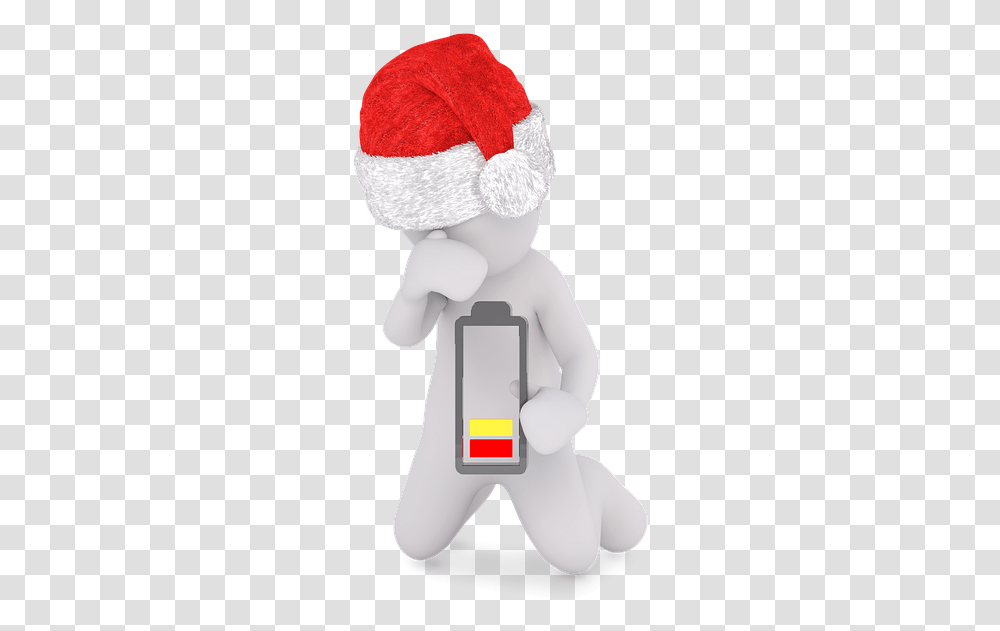 Santa Hat Christmas Battery Free Image On Pixabay Holiday Depression Is Real, Phone, Electronics, Mobile Phone, Cell Phone Transparent Png