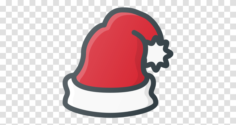 Santa Hat Christmas Free Icon Of Christmas Day, Sweets, Food, Confectionery, Baseball Cap Transparent Png