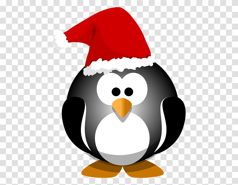 Santa Hat Clipart Holiday Hat, Bird, Animal, Snowman, Winter Transparent Png