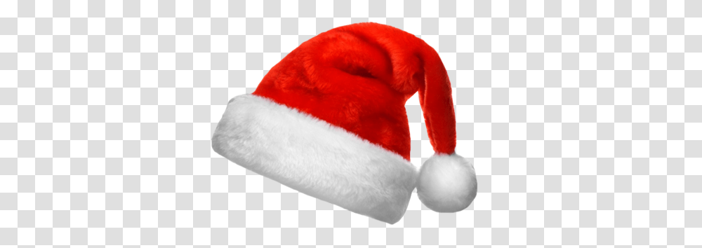 Santa Hat, Holiday, Plush, Toy, Fur Transparent Png