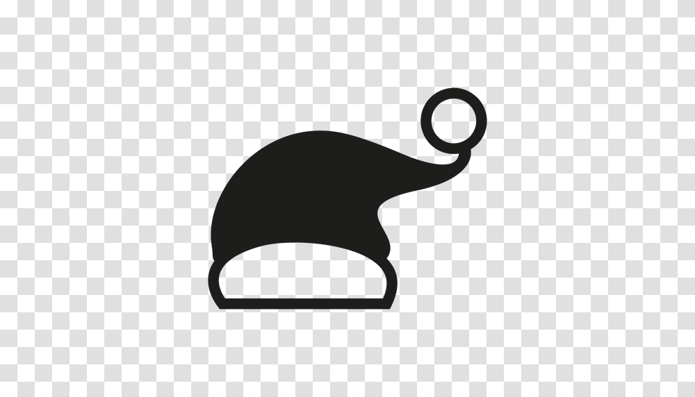 Santa Hat Icon Silhouette, Animal, Bird, Mammal Transparent Png