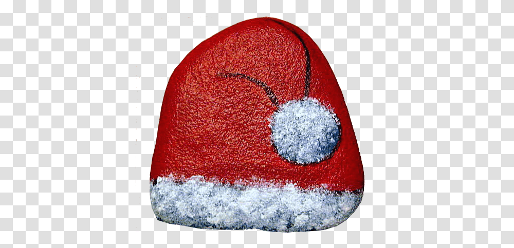 Santa Hat Painting Diy Rock Painting For Christmas, Baseball Cap, Clothing, Apparel, Accessories Transparent Png