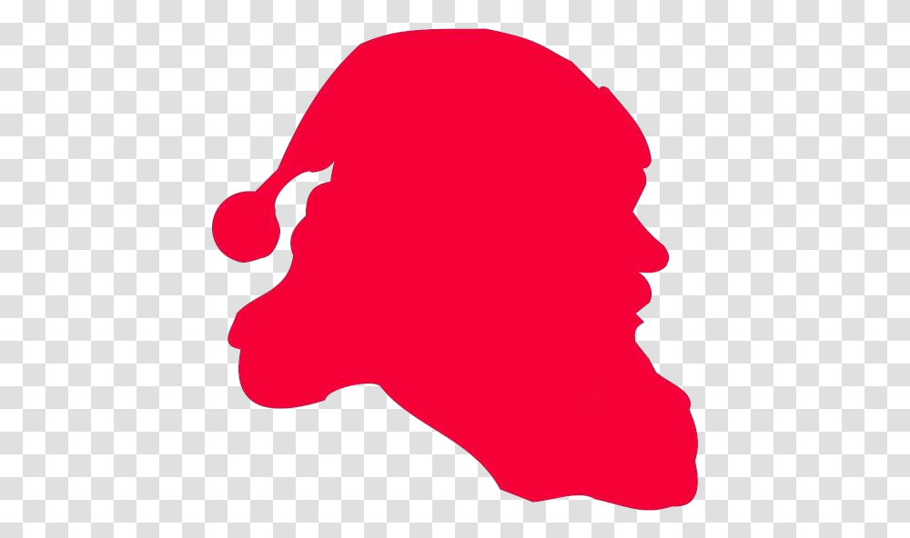 Santa Head Images Santa Claus Head Silhouette, Baseball Cap, Hat, Apparel Transparent Png