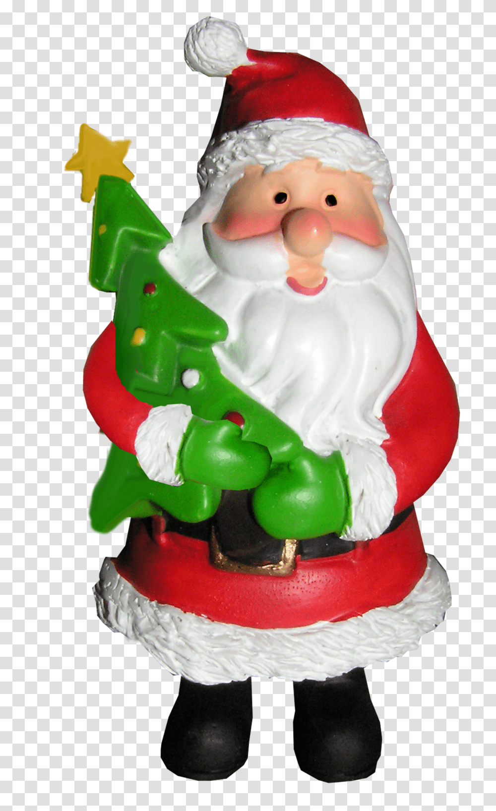 Santa Holding Christmas Tree Image Purepng Free Christmas Day, Figurine, Cake, Dessert, Food Transparent Png