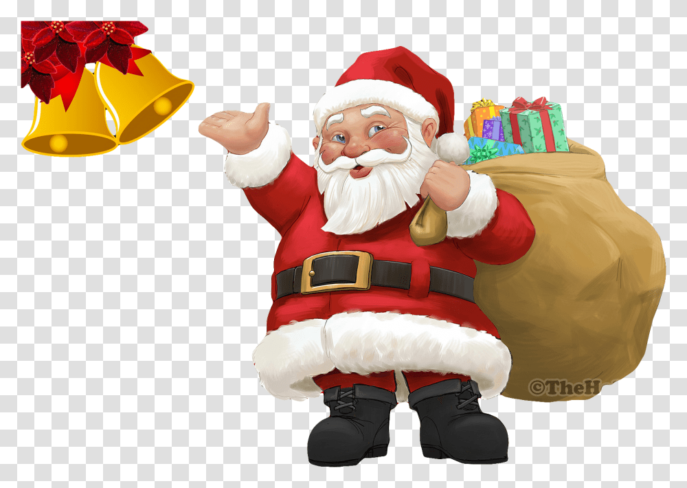 Santa Image Merry Christmas Wishes With Santa Claus, Person, Toy, Elf Transparent Png