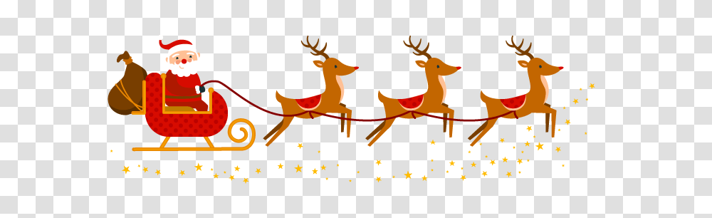 Santa Image With Background Vector Clipart, Elk, Deer, Wildlife, Mammal Transparent Png