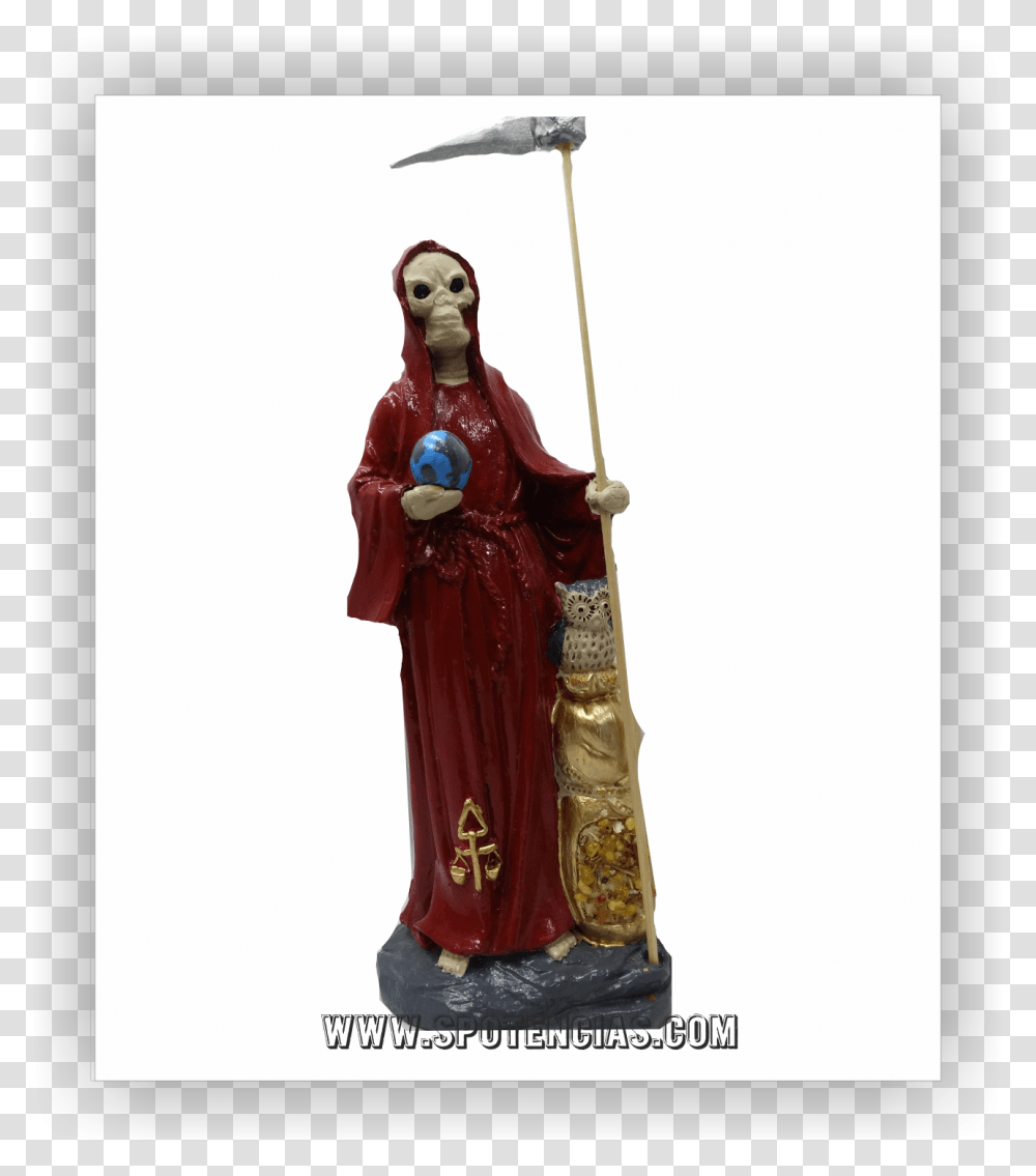 Santa Muerte Statue, Figurine, Person, Sculpture Transparent Png