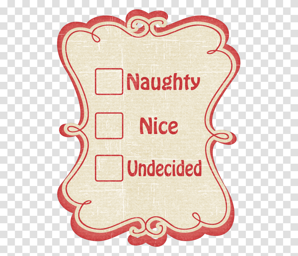 Santa Naughty And Nice List Clipart, Leisure Activities, Plot, Alphabet Transparent Png