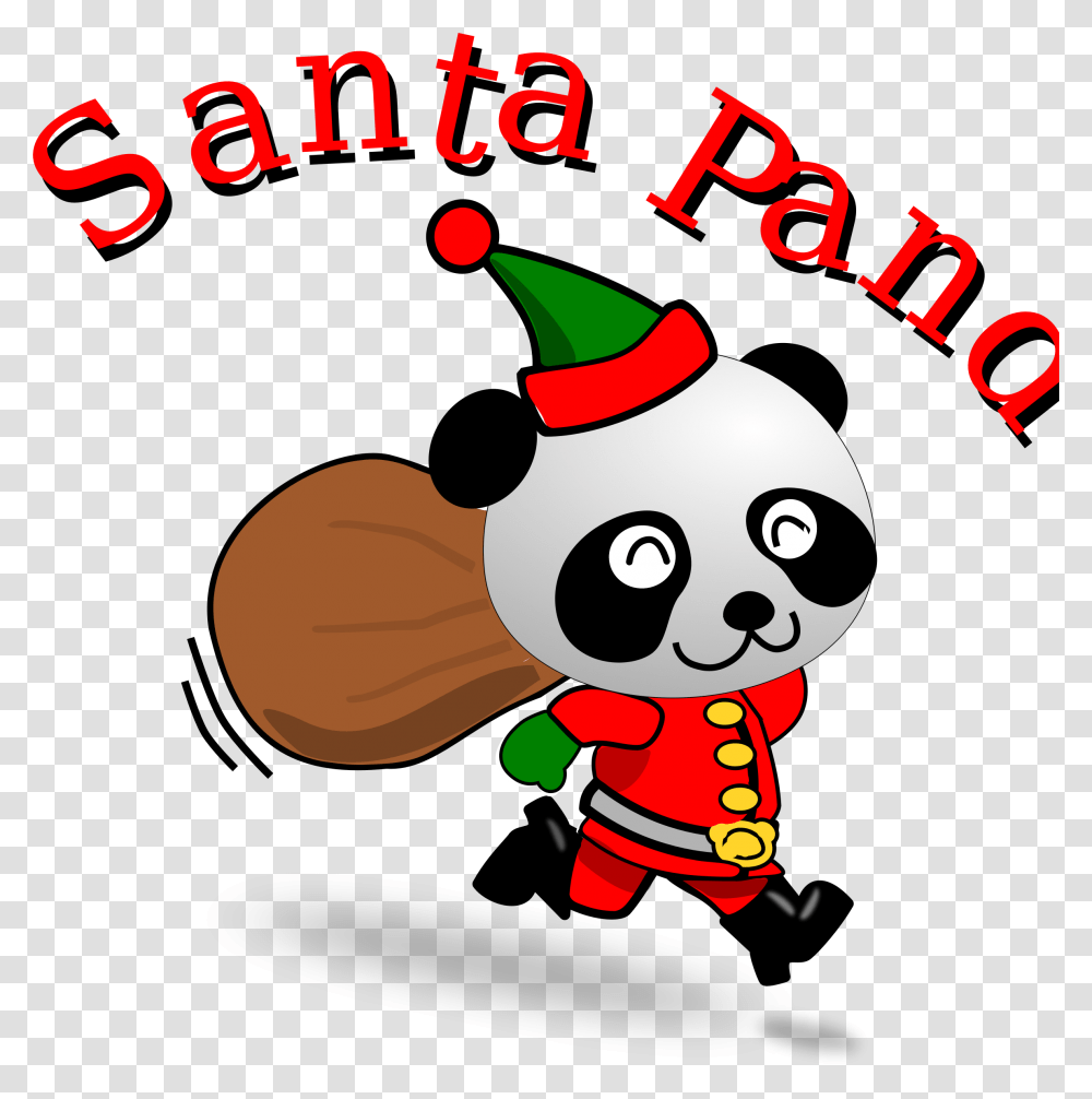 Santa Pandas Clipart Santa Pandas Clip Art Images, Elf, Poster, Advertisement Transparent Png