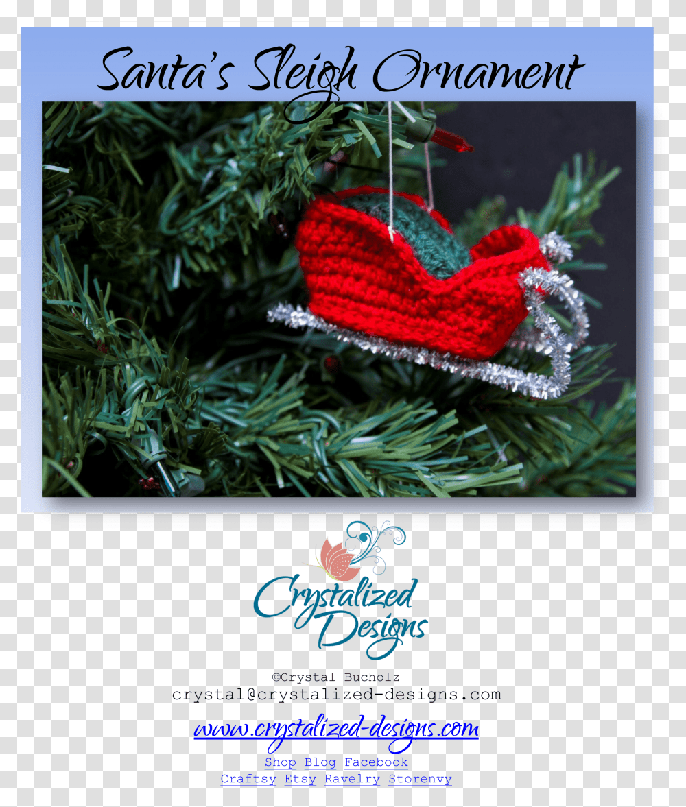 Santa's Sleigh Ornament 1 Christmas Ornament, Tree, Plant, Conifer, Pine Transparent Png