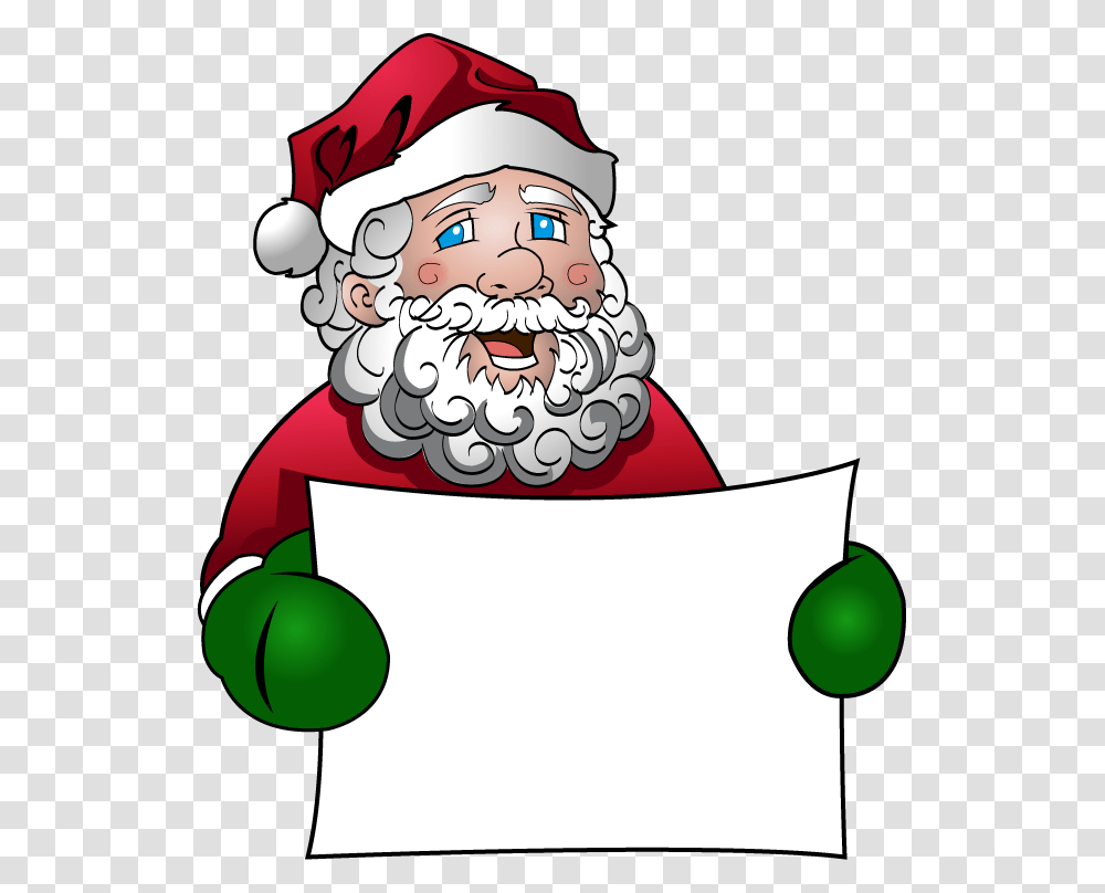 Santa Santa Holding Sign Clipart, Face, Food, Elf, Portrait Transparent Png