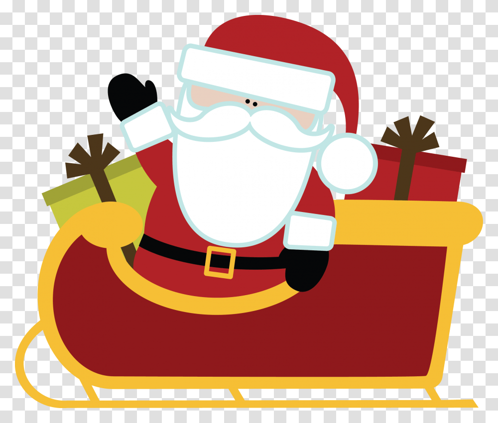 Santa Sleigh Background Background Santa Sleigh Clipart, Bag, Graphics, Shopping Bag Transparent Png