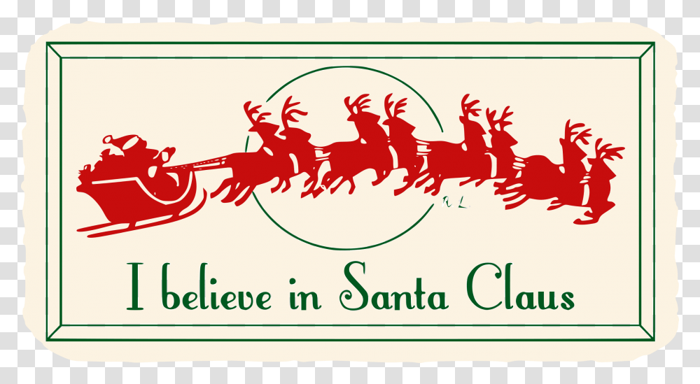 Santa Sleigh Clipart, Logo, Trademark Transparent Png