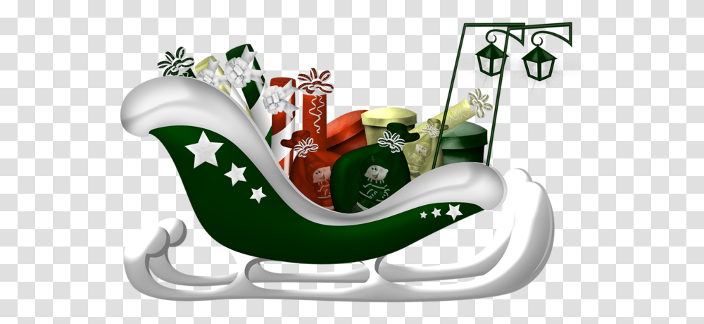 Santa Sleigh, Holiday, Recycling Symbol, Birthday Cake Transparent Png